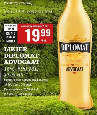 Biedronka Likier Diplomat Advocaat oferta