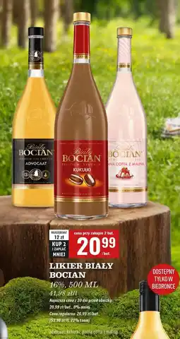 Biedronka Likier Biały Bocian Panna Cotta Z Maliną oferta
