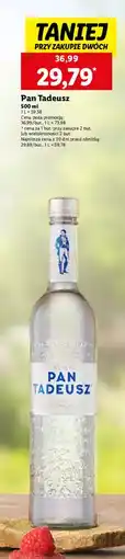 Lidl Wódka Pan Tadeusz oferta