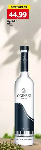 Lidl Wódka Ogiński Vodka oferta