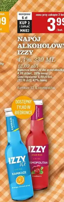 Biedronka Drink cosmopolitan Izzy oferta