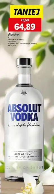 Lidl Wódka Absolut Vodka oferta