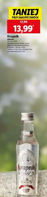Lidl Wódka Krupnik Premium oferta