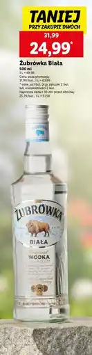 Lidl Wódka Żubrówka Biała oferta