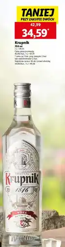 Lidl Wódka Krupnik 1846 oferta