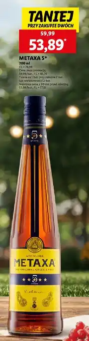 Lidl Brandy Metaxa 5 oferta