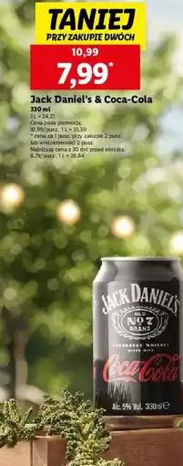 Lidl Drink Jack Daniel's & Cola oferta