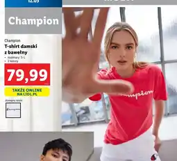 Lidl T-shirt damski s-l Champion oferta