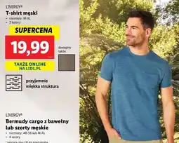 Lidl T-shirt męski m-xl Livergy oferta