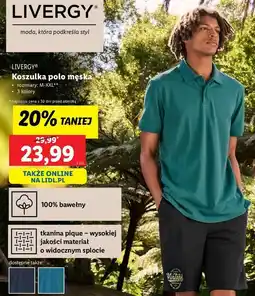Lidl Koszulka polo m-xxl Livergy oferta
