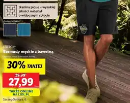 Lidl Bermudy męskie Livergy oferta
