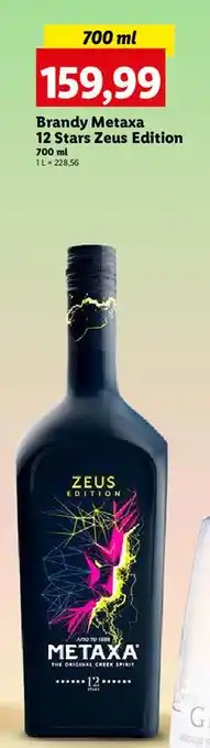 Lidl Brandy zeus edition Metaxa 12 oferta