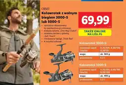 Lidl Kołowrotek z wolnym biegiem 5000-s Crivit oferta