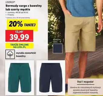 Lidl Szorty męskie m-xl Livergy oferta