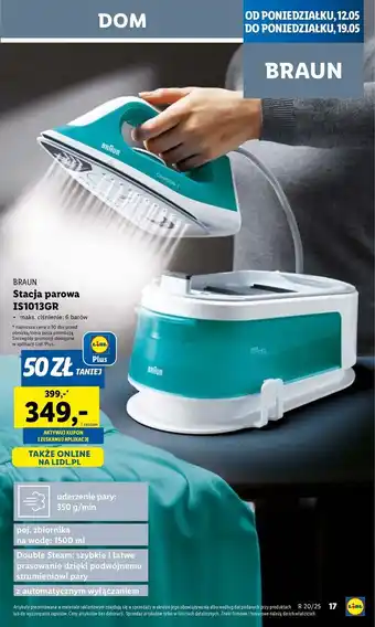 Lidl Żelazko is1013gr Braun oferta