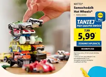 Lidl Autko hot wheels Mattel oferta