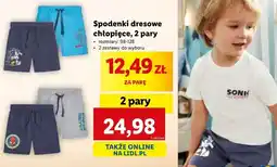 Lidl Spodenki dresowe chłopięce spiderman 98-128 oferta