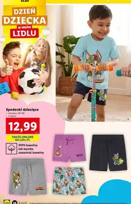 Lidl Spodenki dziecięce oferta