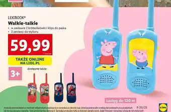 Lidl Walkie talkie świnka peppa Lexibook oferta