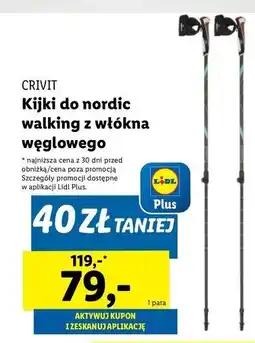 Lidl Kijki do walkingu Crivit oferta