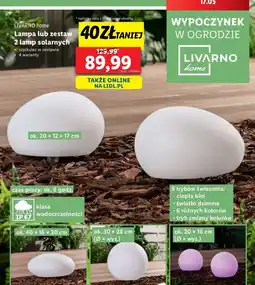 Lidl Lampy solarne Livarno Home oferta