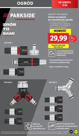 Lidl Zestaw przyłączy Parkside oferta