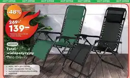 Biedronka Fotel zero gravity Gardenic oferta