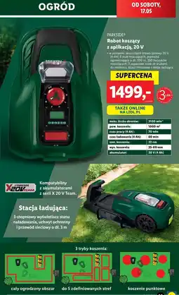 Lidl Robot koszący 20 v Parkside oferta