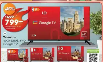 Biedronka Telewizor 40f5210 Ud oferta