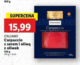 Lidl Carpaccio z oliwą i serem Italiamo oferta