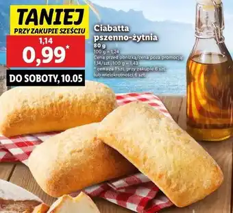 Lidl Ciabatta pszenno-żytnia oferta