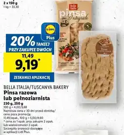Lidl Pinsa pełnoziarnista Tuscanya Bakery oferta