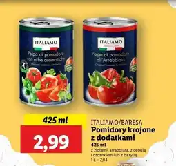 Lidl Pomidory krojone z bazylią Italiamo oferta