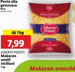 Lidl Makaron anelli siciliani Alberto Poiatti oferta