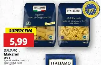 Lidl Makaron casarece Italiamo oferta
