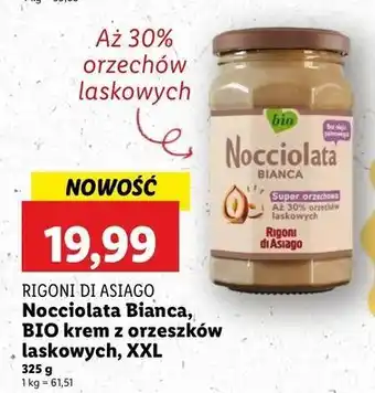 Lidl Krem nocciolata bianca Rigoni Di Asiago oferta