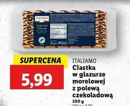 Lidl Ciastka z ciasta francuskiego polewą cukrową i glazurą morelową Italiamo oferta