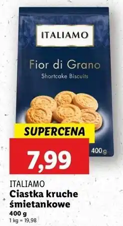Lidl Ciastka kruche śmietankowe Italiamo oferta