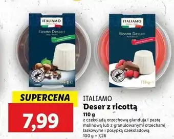 Lidl Deser z ricottą czekoladą Italiamo oferta