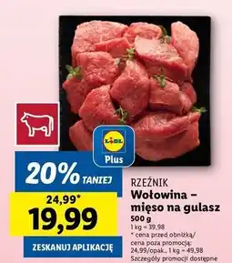 Lidl Gulasz wołowy Rzeźnik Codzienna Dostawa oferta