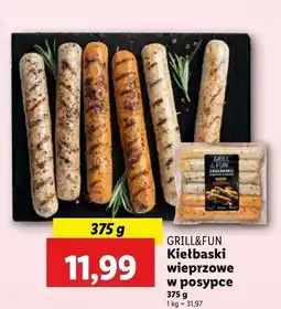 Lidl Kiełbaski grillowe mix Grill And Fun oferta