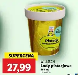 Lidl Lody pistacja śródziemnomorska Willisch oferta