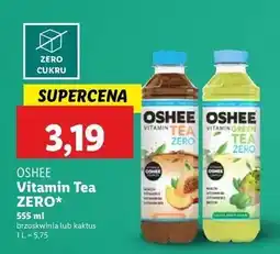 Lidl Napój kaktus-mięta zero Oshee Vitamin Tea oferta
