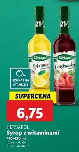 Lidl Syrop truskawka Herbapol oferta