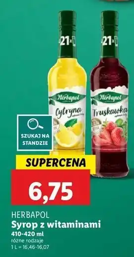 Lidl Syrop truskawka Herbapol oferta