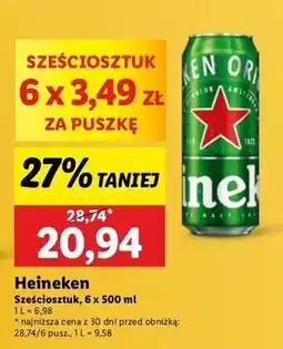 Lidl Piwo Heineken oferta
