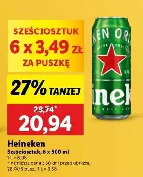 Lidl Piwo Heineken oferta