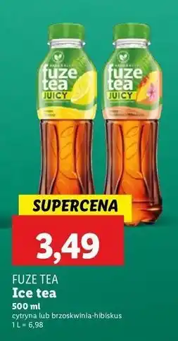 Lidl Napój black ice tea lemon lemongrass Fuzetea oferta