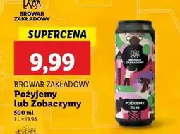 Lidl Piwo Browar Zakładowy Zobaczymy oferta
