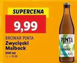 Lidl Piwo zwycięski maibock Pinta oferta